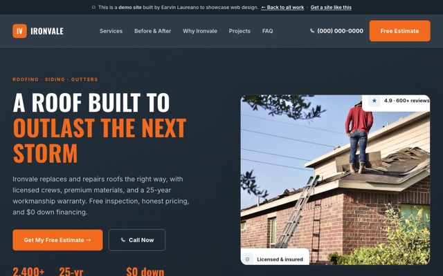 Roofing and exteriors contractor